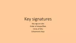 Key signatures