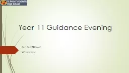 Year 11 Guidance Evening
