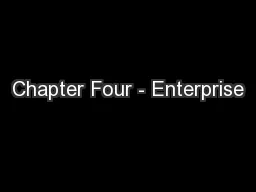 Chapter Four - Enterprise