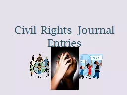 Civil Rights Journal Entries