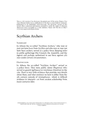 Scythian archers