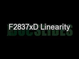 F2837xD Linearity