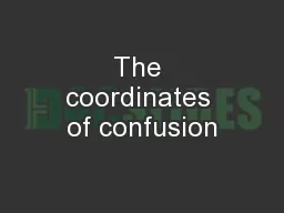 The coordinates of confusion