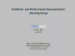 Exhibition and Performance Documentation Working Group