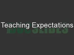 Teaching Expectations