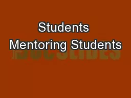 Students Mentoring Students