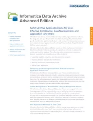 DATASHEET Informatica Data Archive Advanced Edition Sa