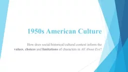 1950s American Culture