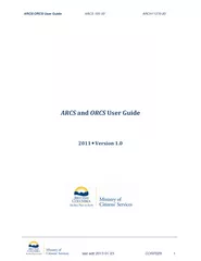 ARCS ORCS User Guide ARCS   ARCH  last edit    CORP Q
