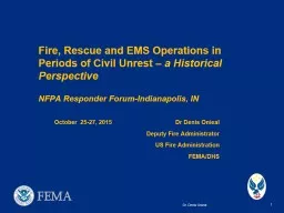 Fire, Rescue and EMS Operations in Periods of Civil Unrest