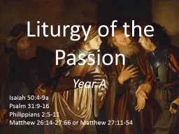Liturgy of the Passion