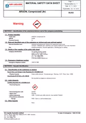 Page   MATERIAL SAFETY DATA SHEET Revised edition no