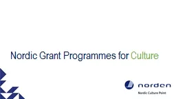 Nordic Grant Programmes for