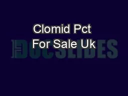 Clomid Pct For Sale Uk
