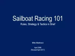 Sailboat Racing 101