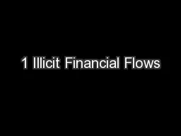 1 Illicit Financial Flows