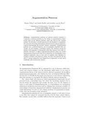 Argumentation Patterns Serena Villata and Guido Boella