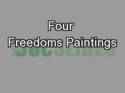 Four Freedoms Paintings