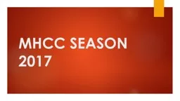 MHCC SEASON 2017