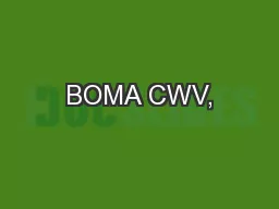 BOMA CWV,