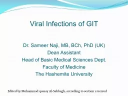 Viral Infections of GIT