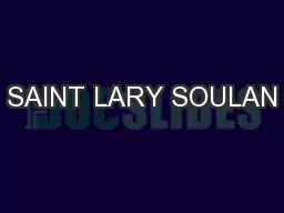 SAINT LARY SOULAN