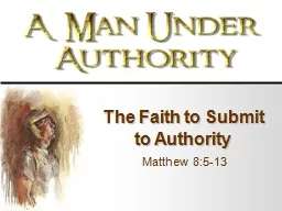 The Faith to Submit to Authority