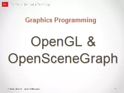 OpenGL & OpenSceneGraph
