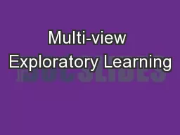 Multi-view Exploratory Learning