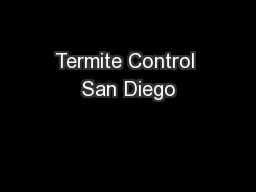 Termite Control San Diego