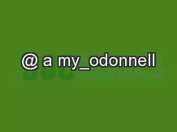 @ a my_odonnell
