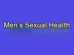Men’s Sexual Health