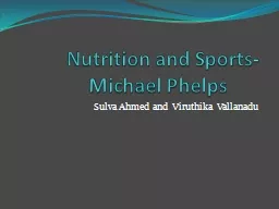 Nutrition and Sports- Michael Phelps