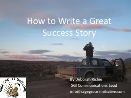 How to Write a Great Success Story