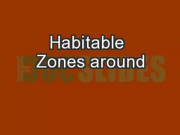 Habitable Zones around