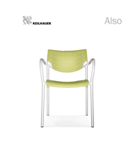 LEG ARMLESS STACKING CHAIR PERFORATED CONTOUR SEAT