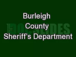 Burleigh County Sheriff’s Department