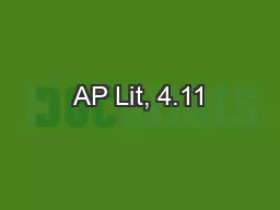 AP Lit, 4.11