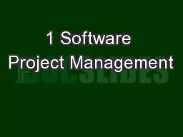 1 Software Project Management