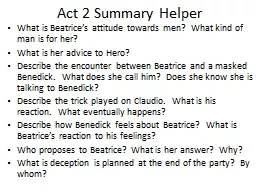 Act 2 Summary Helper