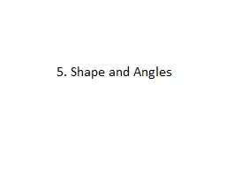 5. Shape and Angles