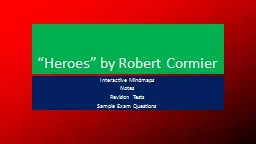 “Heroes” by Robert Cormier