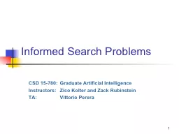 1 Informed Search