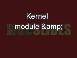 Kernel module &