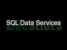SQL Data Services