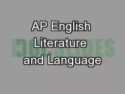 AP English Literature and Language