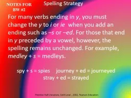 Spelling Strategy