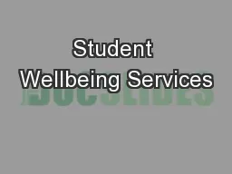 Student Wellbeing Services