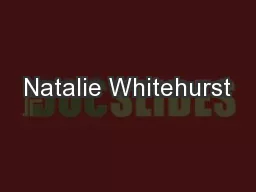 Natalie Whitehurst