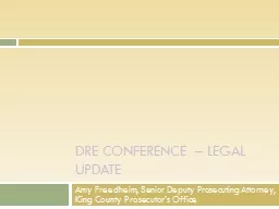 Dre  CONFERENCE – legal update